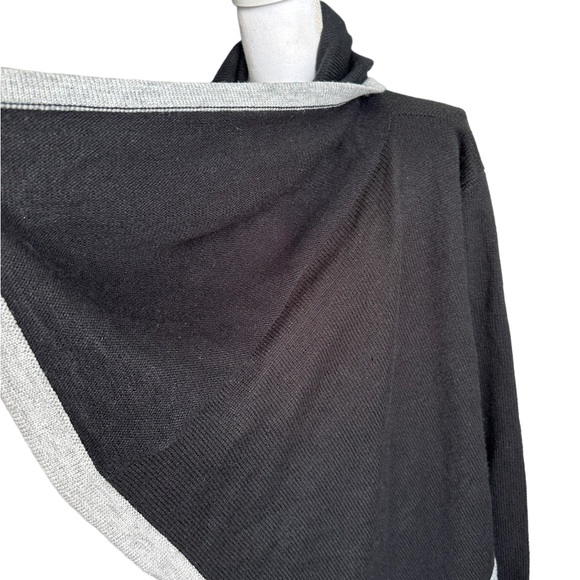 Kaitlyn Two Tone Drape Open Front Cardigan Size Small - Picture 5 of 17